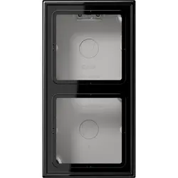 JUNG opbouwbak 2-voudig LS990 zwart glans (LS 582 A SW)