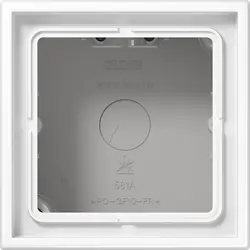 JUNG opbouwbak 1-voudig LS990 alpine wit (LS 581 A WW)