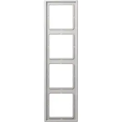 JUNG afdekraam 4-voudig LS990 lichtgrijs (LS 984 LG)