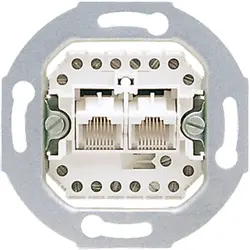 JUNG RJ45 datawandcontactdoos CAT3 2-voudig (UAE 8-8 UPO)
