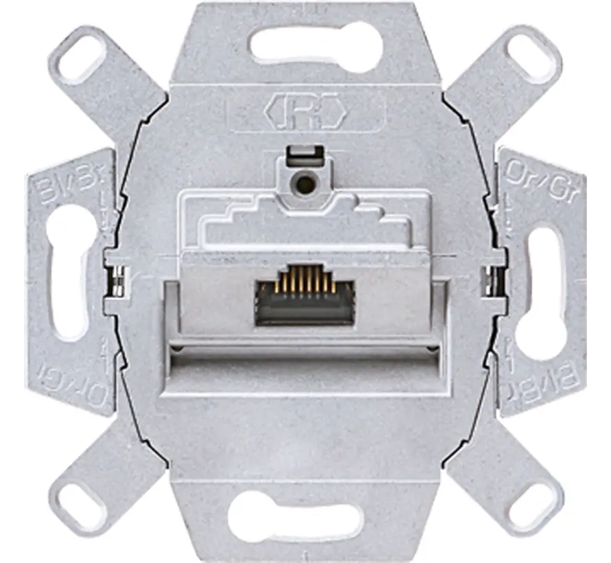 RJ45 datawandcontactdoos CAT6A 1-voudig (UAE 8 UPOK6)