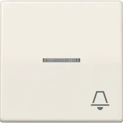 JUNG schakelwip met belsymbool en controlevenster AS500 creme (AS 591 KO5K)