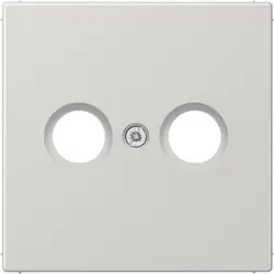 JUNG centraalplaat antenne-coax LS990 lichtgrijs (LS 990 TV LG)