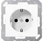 wandcontactdoos randaarde Safety+ A-range alpine wit (A 1520 NKI WW)