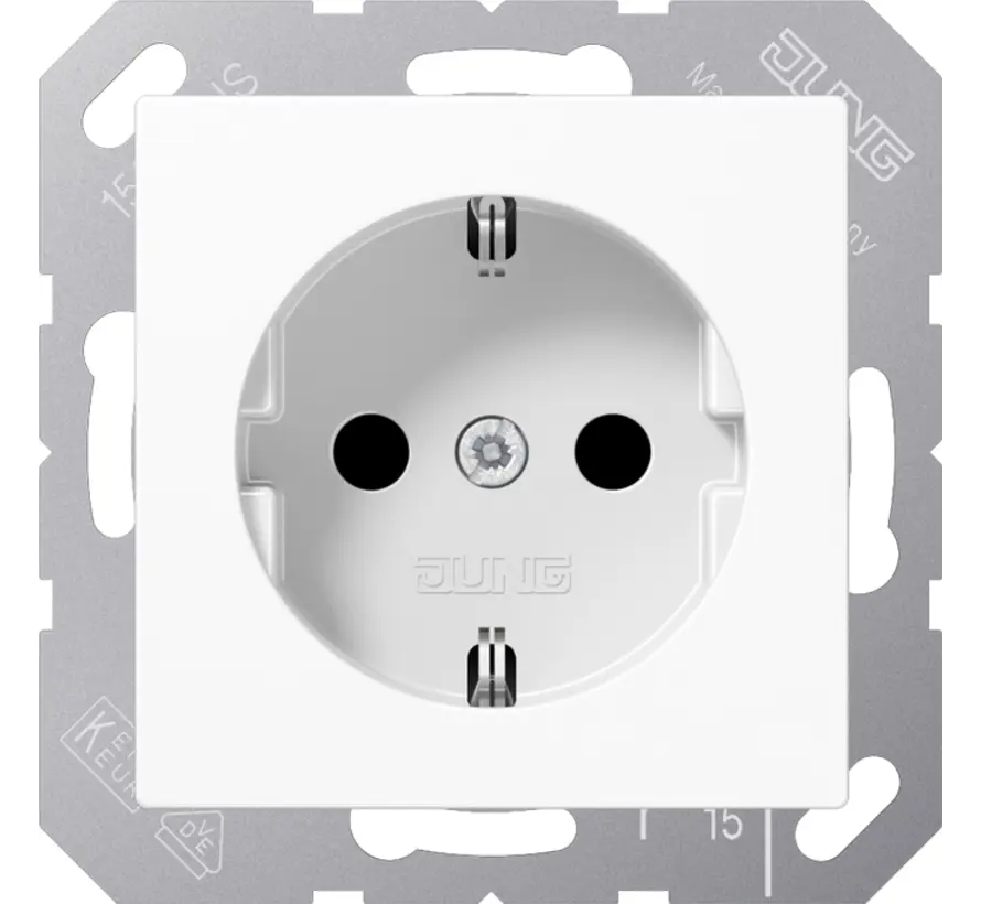 wandcontactdoos randaarde Safety+ A-range alpine wit (A 1520 NKI WW)