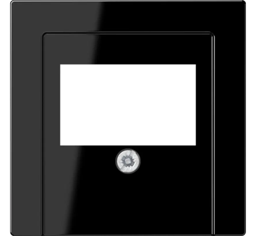 centraalplaat multimedia A-range zwart glans (A 569 PLT SW)