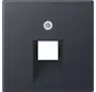 centraalplaat 1-voudig tbv RJ45 wandcontactdoos A-range antraciet mat (A 569-1 BFPLUA ANM)
