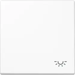 JUNG schakelwip met lichtsymbool LS990 alpine wit (LS 990 L WW)