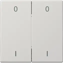 JUNG EnOcean draadloze wandzender 4-kanaals met symbolen 0-1 LS990 lichtgrijs (ENO LS 995-01 LG)
