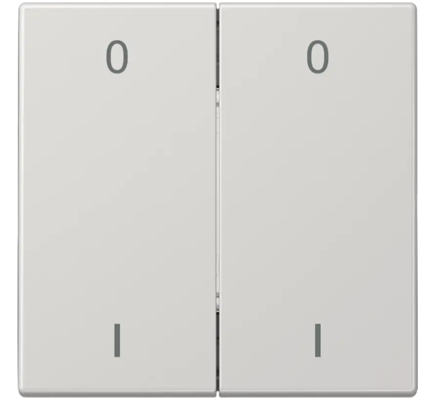 EnOcean draadloze wandzender 4-kanaals met symbolen 0-1 LS990 lichtgrijs (ENO LS 995-01 LG)