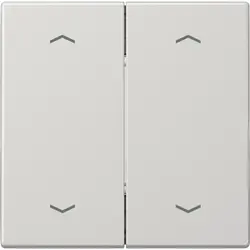 JUNG EnOcean draadloze wandzender 4-kanaals met pijlsymbolen LS990 lichtgrijs (ENO LS 995 MP LG)