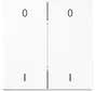 EnOcean draadloze wandzender 4-kanaals met symbolen 0-1 LS990 alpine wit (ENO LS 995-01 WW)