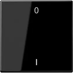 JUNG EnOcean draadloze wandzender 2-kanaals met symbolen 0-1 LS990 zwart glans (ENO LS 990-01 SW)