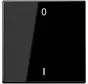 EnOcean draadloze wandzender 2-kanaals met symbolen 0-1 LS990 zwart glans (ENO LS 990-01 SW)