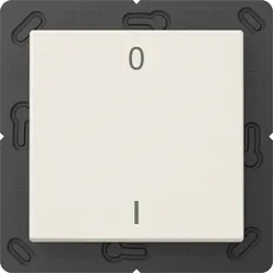 JUNG EnOcean draadloze wandzender 2-kanaals met symbolen 0-1 A-range creme (ENO A 590-01)