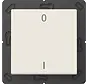 EnOcean draadloze wandzender 2-kanaals met symbolen 0-1 A-range creme (ENO A 590-01)