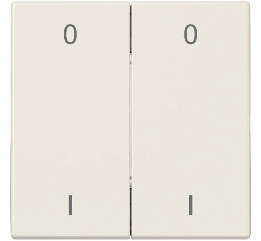 EnOcean draadloze wandzender 4-kanaals met symbolen 0-1 LS990 creme (ENO LS 995-01)