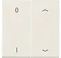 EnOcean draadloze wandzender 4-kanaals met 0-1 en pijlsymbolen LS990 creme (ENO LS 995 P01)