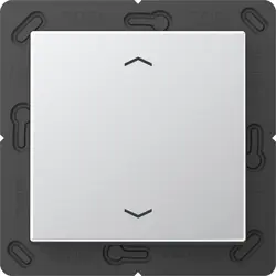 JUNG EnOcean draadloze wandzender 2-kanaals met pijlsymbolen A-range aluminium (ENO A 590 P AL)