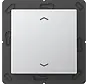EnOcean draadloze wandzender 2-kanaals met pijlsymbolen A-range aluminium (ENO A 590 P AL)