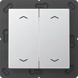 JUNG EnOcean draadloze wandzender 4-kanaals met pijlsymbolen A-range aluminium (ENO A 595 MP AL)