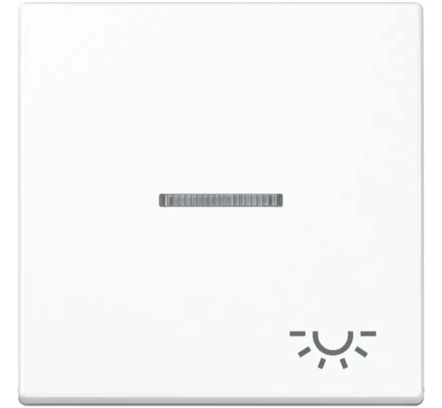 schakelwip met lichtsymbool en controlevenster A-range alpine wit (A 590 KO5 L WW)