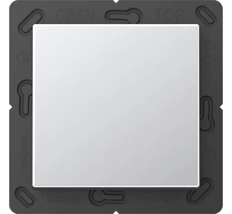 EnOcean draadloze wandzender 2-kanaals A-range aluminium (ENO A 590 AL)