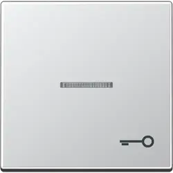 JUNG schakelwip met sleutelsymbool en controlevenster A-range aluminium (A 590 KO5 T AL)