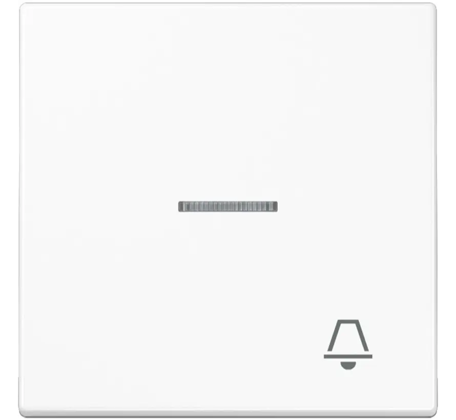 schakelwip met belsymbool en controlevenster LS990 alpine wit (LS 990 KO5 K WW)