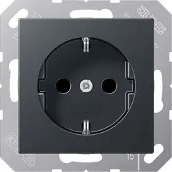 JUNG wandcontactdoos randaarde Safety+ A-range antraciet mat (A 1520 NBFKI ANM)
