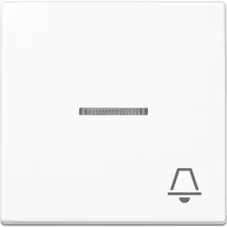 JUNG schakelwip met belsymbool controlevenster A-range alpine wit (A 590 KO5 K WW)