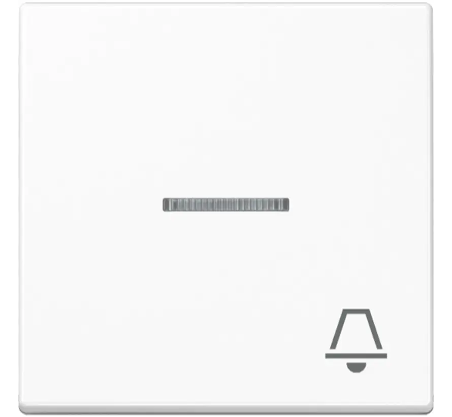 schakelwip met belsymbool controlevenster A-range alpine wit (A 590 KO5 K WW)