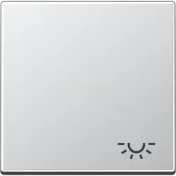 JUNG schakelwip met lichtsymbool A-range aluminium (A 590 L AL)