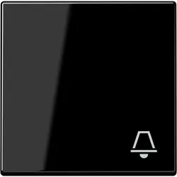 JUNG schakelwip met belsymbool A-range zwart glans (A 590 K SW)