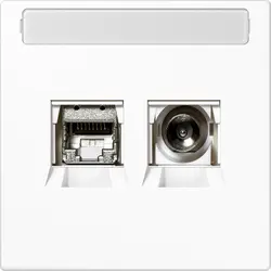 JUNG Smart-TV-aansluitdoos LS990 alpine wit (MMD LS 4521 WW)