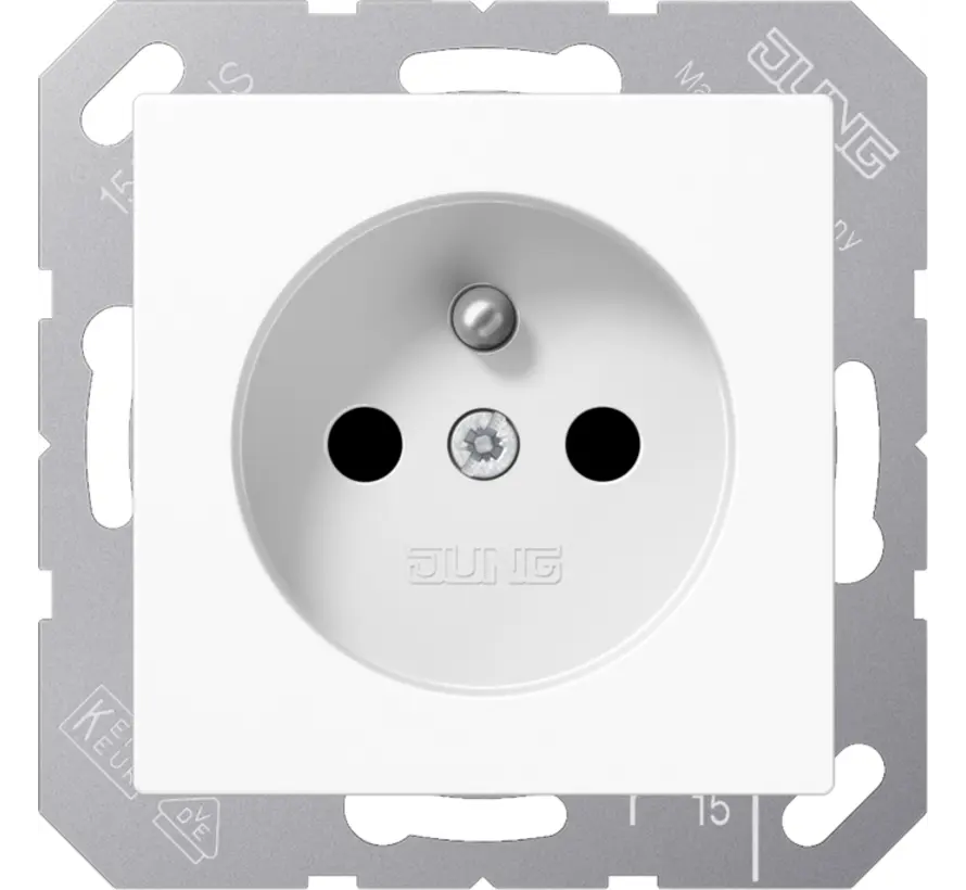 wandcontactdoos penaarde Safety+ A-range alpine wit (A 1520 FKI WW)
