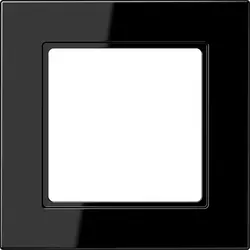 JUNG afdekraam 1-voudig A550 zwart glans (A 5581 BF SW)