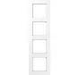 afdekraam 4-voudig A550 alpine wit (A 5584 BF WW)