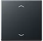 knop met pijlsymbolen tbv elektronische jaloezieactor A-range antraciet mat (A 1700 BFP ANM)