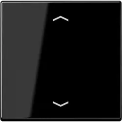 JUNG knop met pijlsymbolen tbv elektronische jaloezieactor A-range zwart glans (A 1700 P SW)