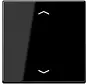 knop met pijlsymbolen tbv elektronische jaloezieactor A-range zwart glans (A 1700 P SW)