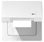 klapdeksel met USB-ladersymbool LS990 alpine wit (LS 990 BFKL USB WW)