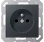 wandcontactdoos penaarde Safety+ A-range antraciet mat (A 1520 FBFKI ANM)