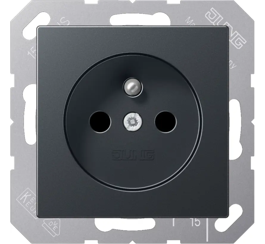 wandcontactdoos penaarde Safety+ A-range antraciet mat (A 1520 FBFKI ANM)