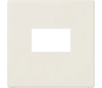JUNG centraalplaat USB-lader met klikbevestiging LS990 creme (LS 1969 USB)