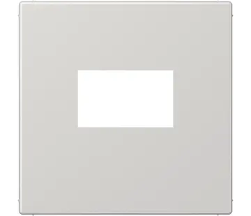 JUNG centraalplaat USB-lader met klikbevestiging LS990 licht grijs (LS 1969 USB LG)