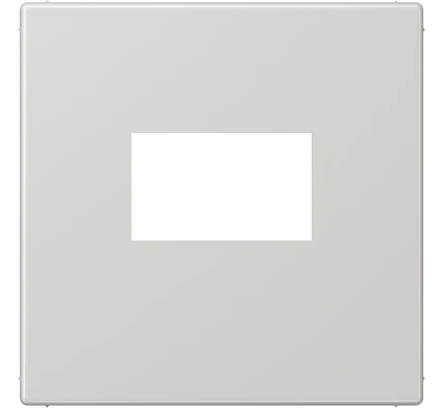centraalplaat USB-lader met klikbevestiging LS990 licht grijs (LS 1969 USB LG)