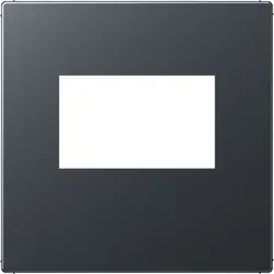 JUNG centraalplaat USB-lader met klikbevestiging A-range antraciet mat (A 1569 USB ANM)