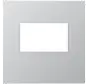 centraalplaat USB-lader met klikbevestiging A-range aluminium (A 1569 USB AL)
