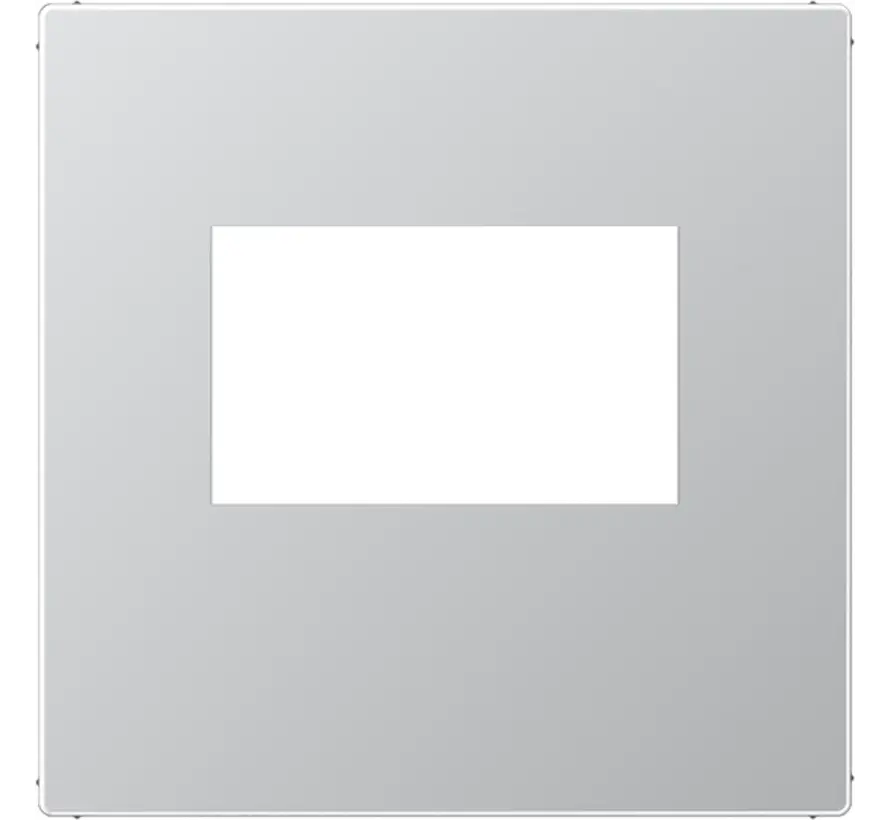 centraalplaat USB-lader met klikbevestiging A-range aluminium (A 1569 USB AL)
